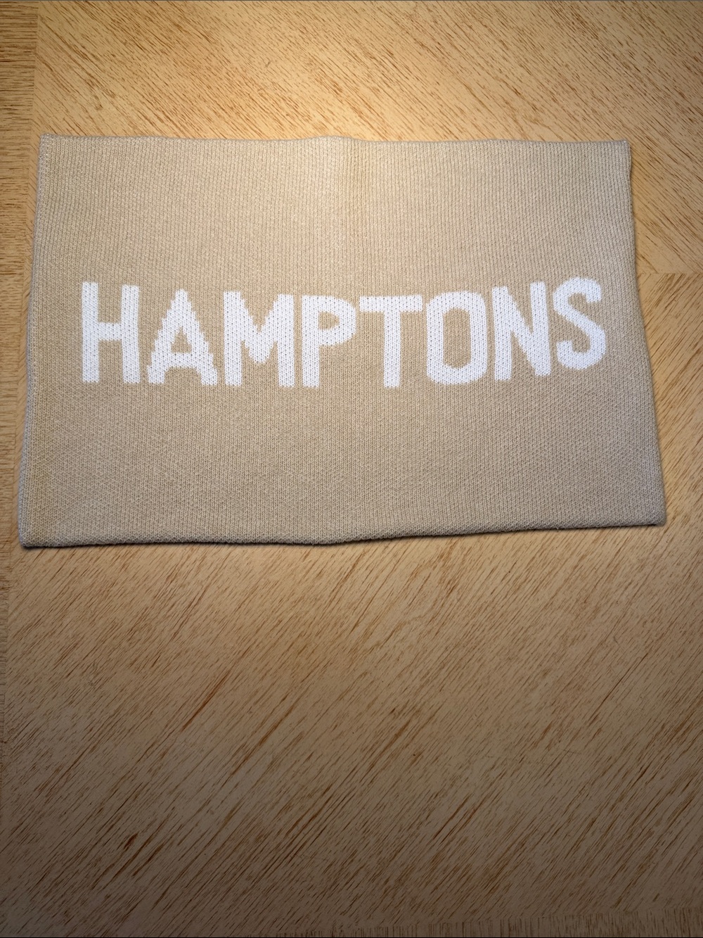 Custom Knit “HAMPTONS” Sweater Pillow Cover by Town Pride NWT